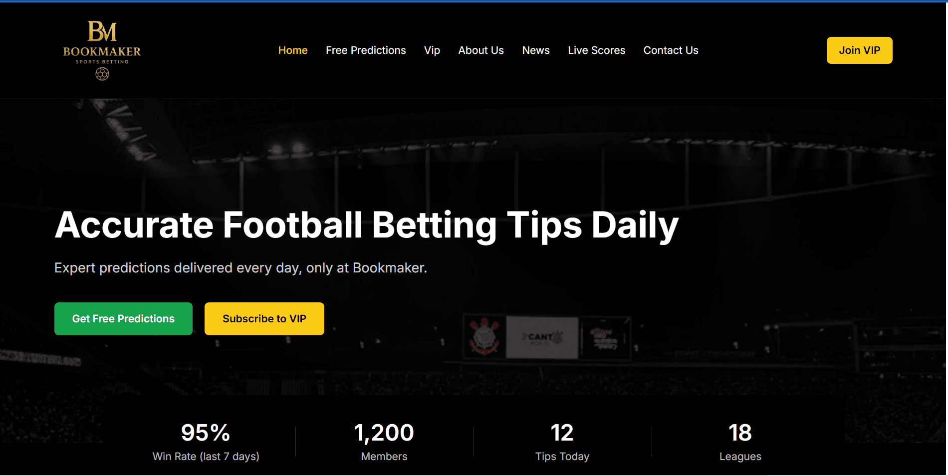 Bookmaker Website